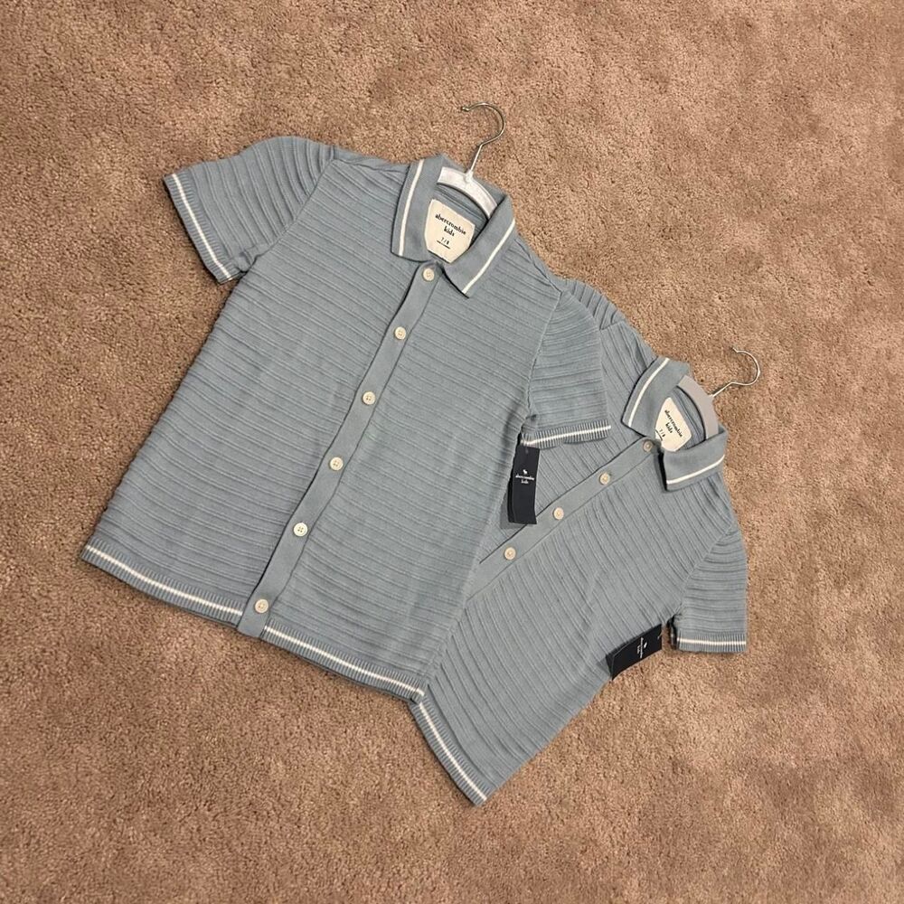 Abercrombie-fitch Men's Blue Shirt